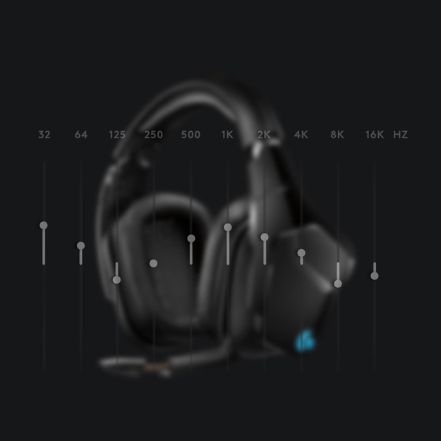 Ausinės HEADSET GAMING G935/981-000744 LOGITECH