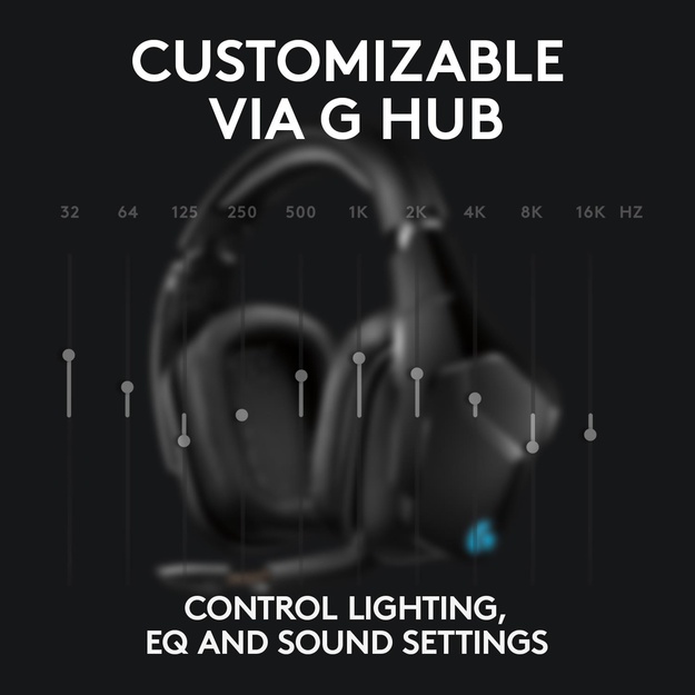 Ausinės HEADSET GAMING G935/981-000744 LOGITECH