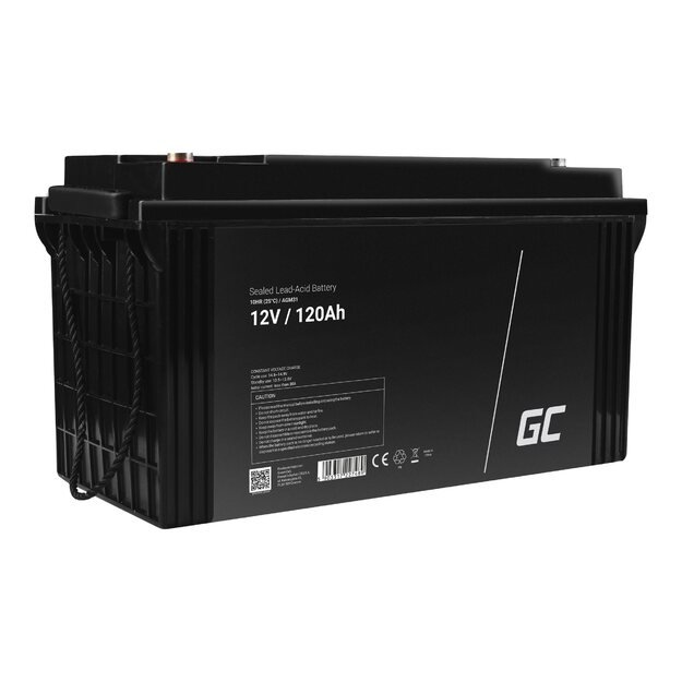 GREEN CELL Battery AGM 12V 120Ah