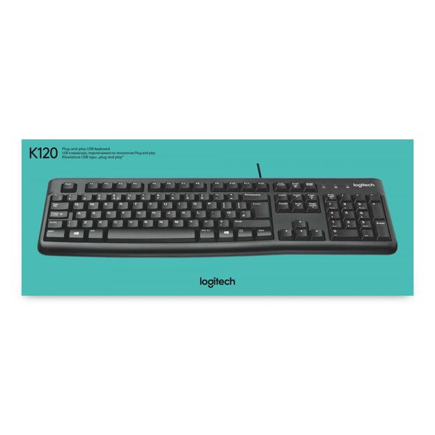 Klaviatūra laidinė K120 USB US/920-002479 LOGITECH 14