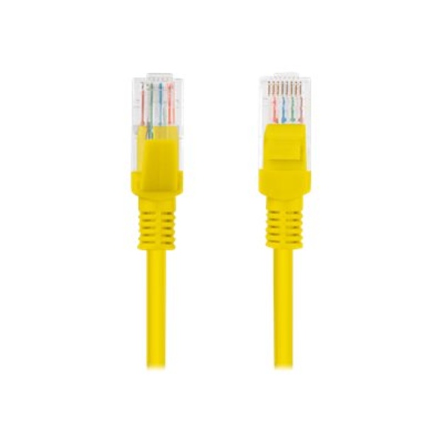 Patch kabelis LANBERG PCU6-10CC-0050-Y RJ45 cat. 6 UTP 0.5m yellow
