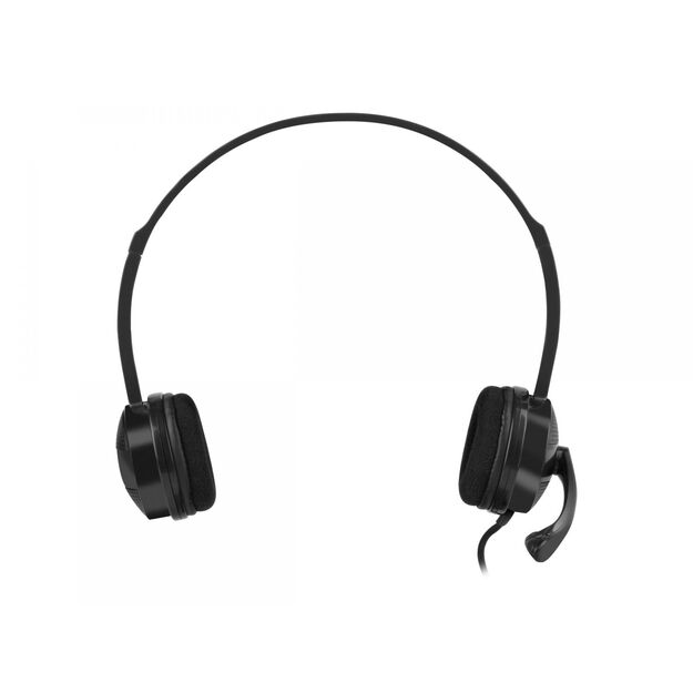 Ausinės NATEC headset Canary Go with microphone black