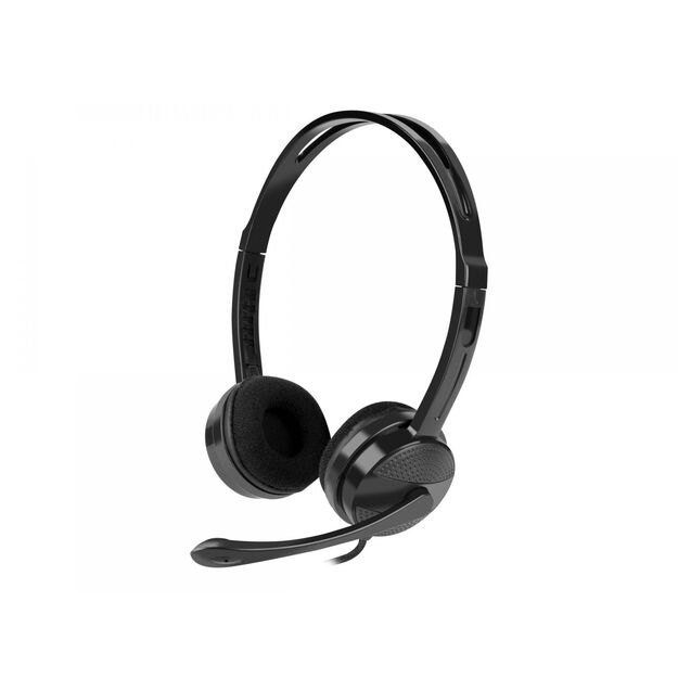 Ausinės NATEC headset Canary Go with microphone black