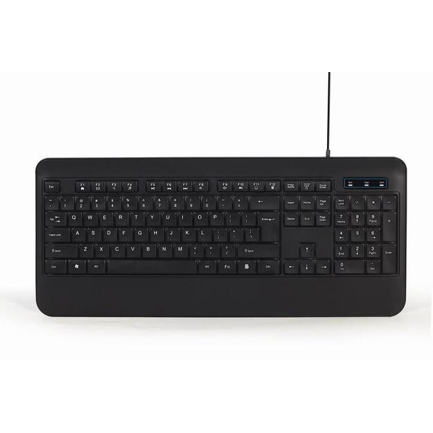 Klaviatūra laidinė MULTIMEDIA USB ENG/BLACK KB-UML-03 GEMBIRD 5