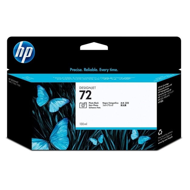 HP 72 ink black photo Vivera 130ml DesignJet T1100 T610 T620 T770 T1200