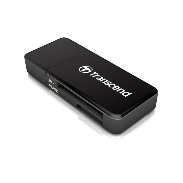 Atminties kortelių skaitytuvas MEMORY READER FLASH USB3 BLACK/TS-RDF5K TRANSCEND