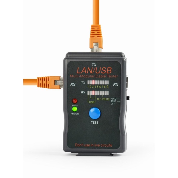 Kabelių testeris UTP/STP/USB/NCT-2 GEMBIRD
