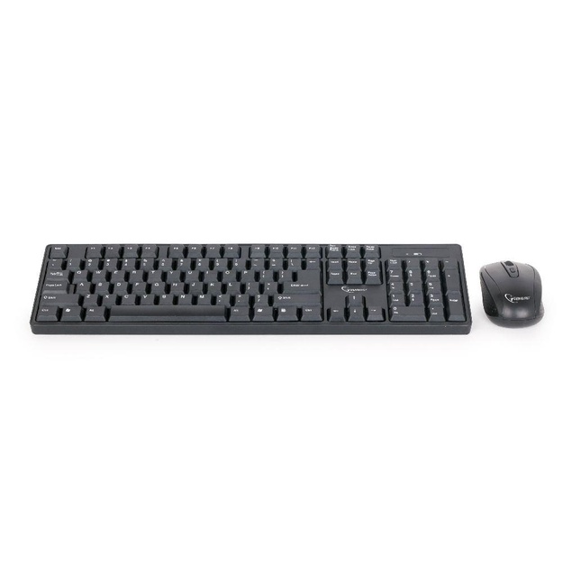 Klaviatūra + pelė komplektas KEYBOARD +MOUSE WRL ENG/DESKTOP KBS-W-01 GEMBIRD