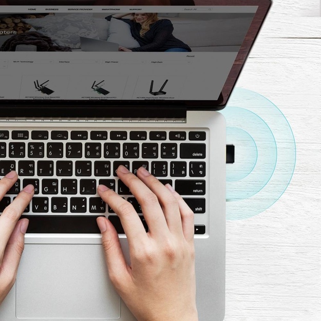 USB belaidžio tinklo Wi-Fi adapteris 600MBPS ARCHER T2U NANO TP-LINK