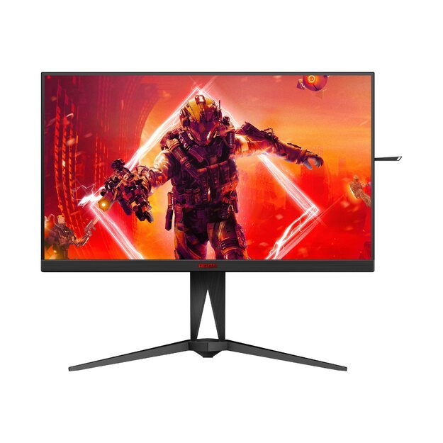 Monitorius AOC AG275QXN/EU 27inch AGON-series QHD 165Hz VA monitor 2560x1440 16:9 1ms 400cd/m2 USB Hub HAS HDR400 Gmenu