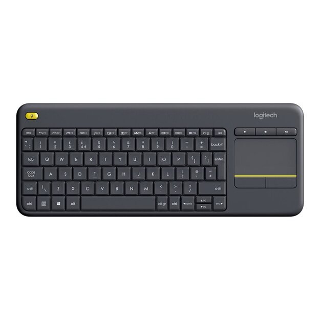 Belaidė klaviatūra LOGITECH Wireless Touch K400 Plus - INT BLACK 37