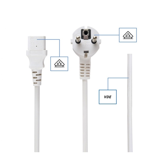 CABLE POWER C13 1.8M/PC-186W-VDE GEMBIRD
