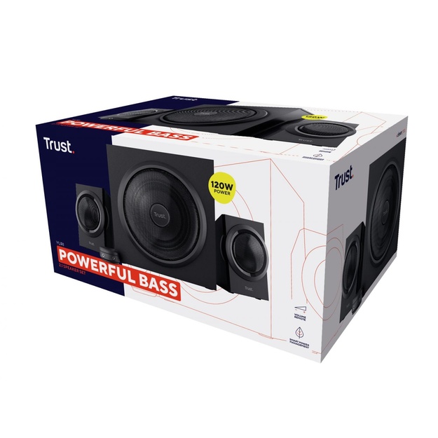 Kolonėlės Speaker|TRUST|1xAudio-In|Black|23696