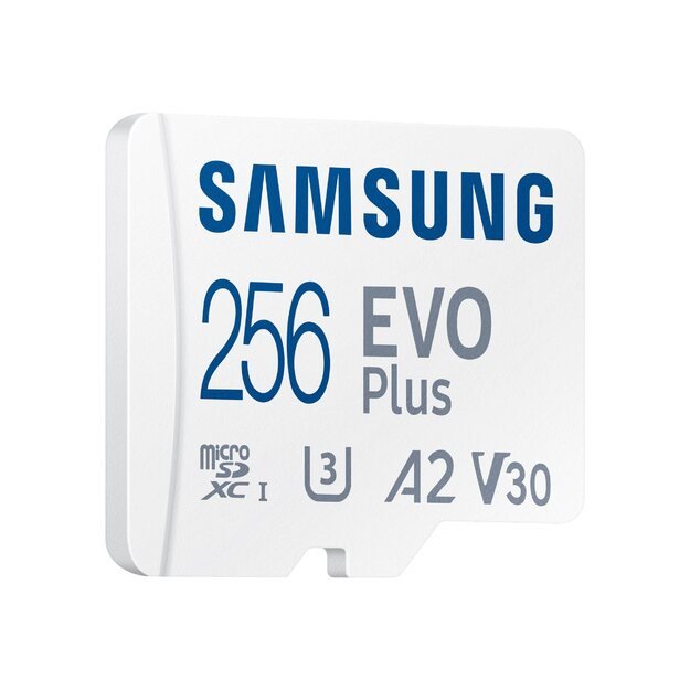 Atminties kortelė SAMSUNG EVO PLUS microSD 256GB Class10 Read up to 130MB/s