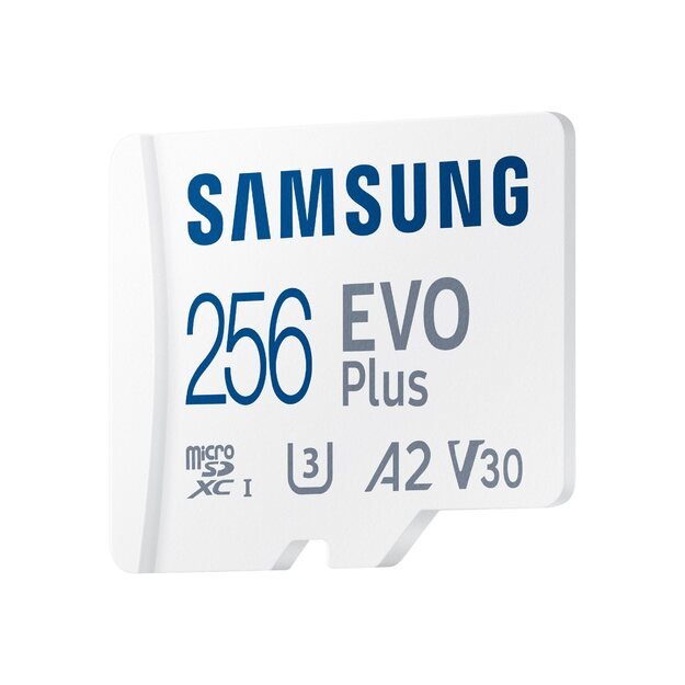 Atminties kortelė SAMSUNG EVO PLUS microSD 256GB Class10 Read up to 130MB/s