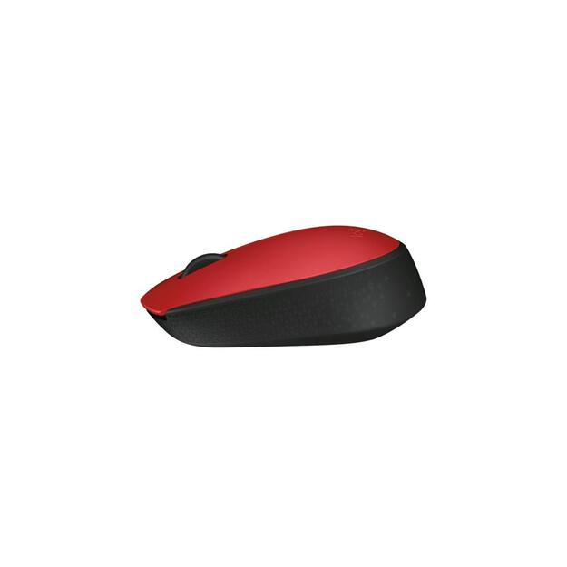 Kompiuterinė pelė belaidė LOGITECH M171 RED 10