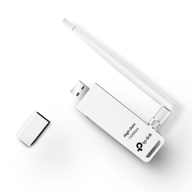 USB belaidžio tinklo Wi-Fi adapteris 150MBPS HIGH GAIN TL-WN722N TP-LINK