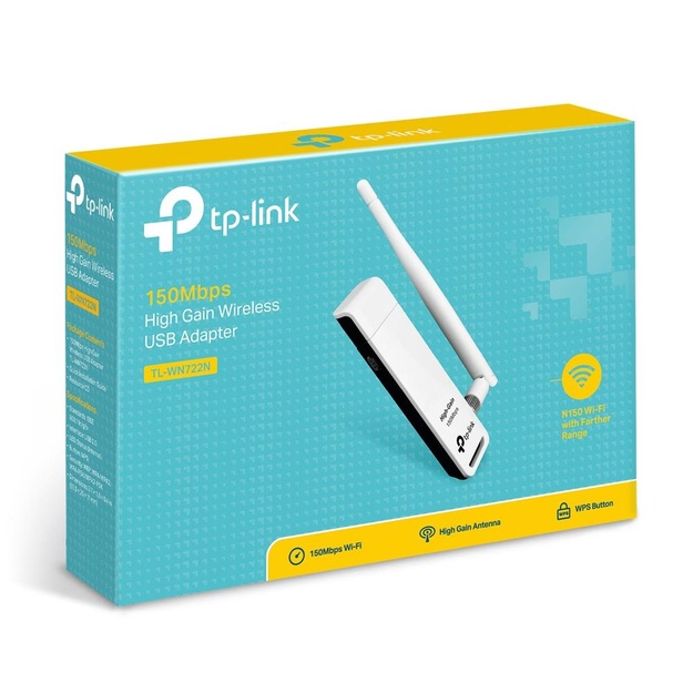 USB belaidžio tinklo Wi-Fi adapteris 150MBPS HIGH GAIN TL-WN722N TP-LINK