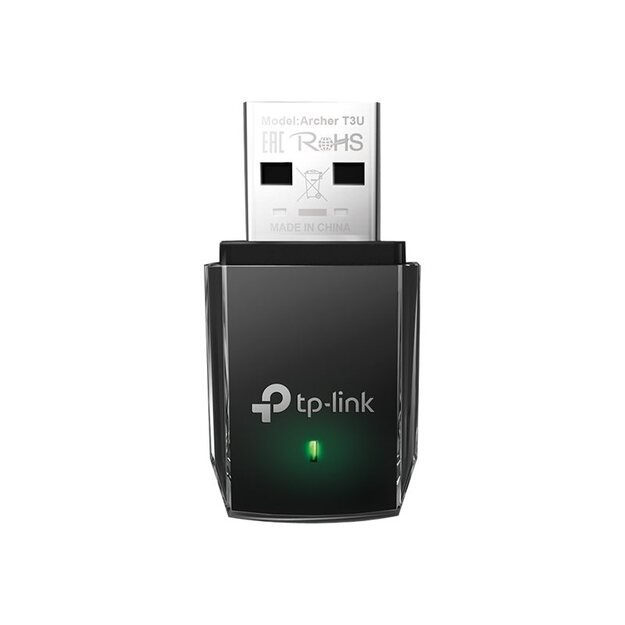 USB belaidžio tinklo Wi-Fi adapteris 1267MBPS DUAL BAND ARCHER T3U TP-LINK