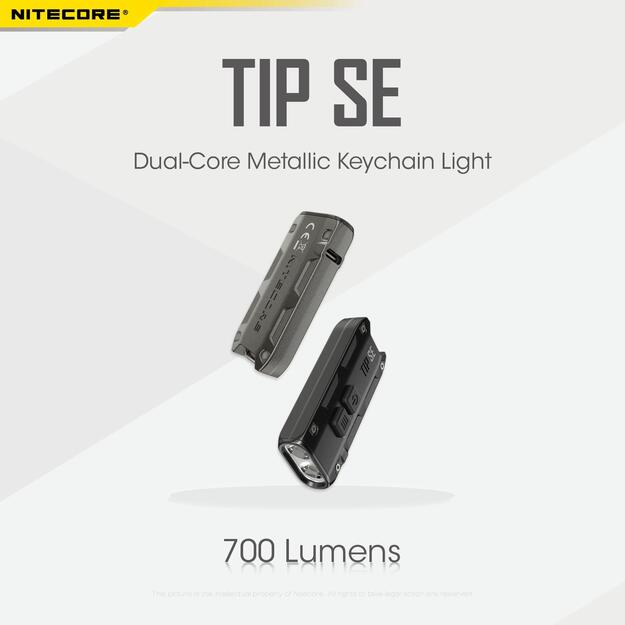 Žibintuvėlis T SERIES 700 LUMENS/TIP SE BLACK NITECORE 4