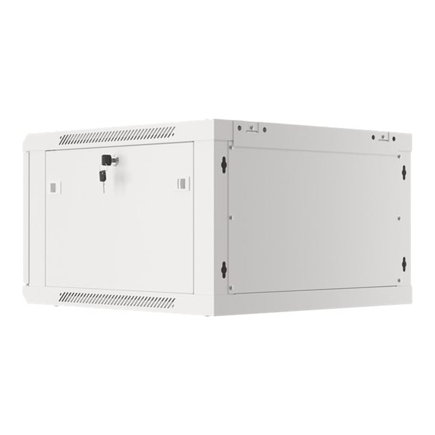 Komutacinė spinta pakabinama LANBERG 6U 600x600 steel doors grey flat pack