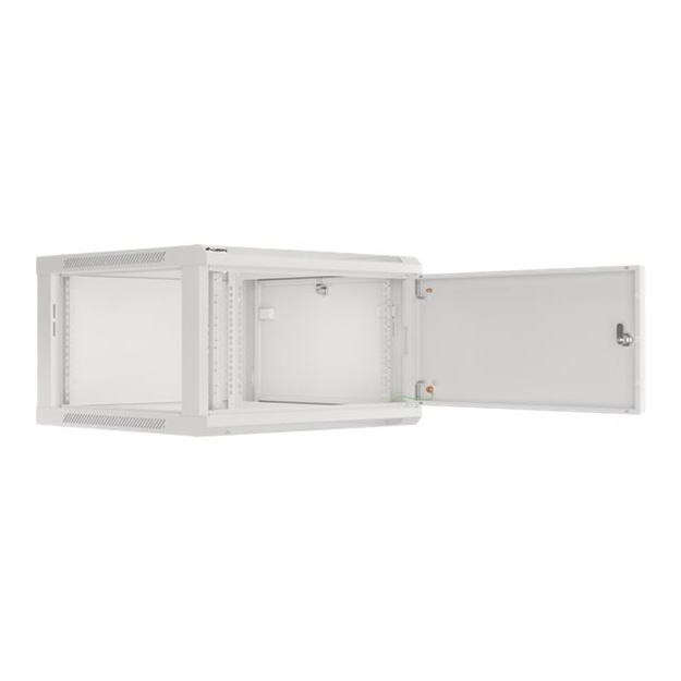 Komutacinė spinta pakabinama LANBERG 6U 600x600 steel doors grey flat pack