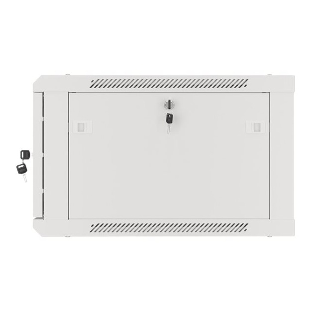Komutacinė spinta pakabinama LANBERG 6U 600x600 steel doors grey flat pack