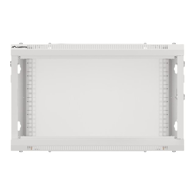 Komutacinė spinta pakabinama LANBERG 6U 600x600 steel doors grey flat pack