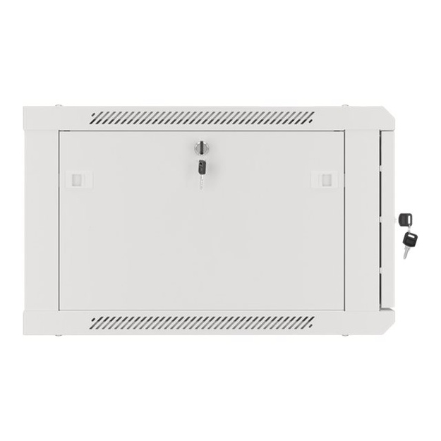 Komutacinė spinta pakabinama LANBERG 6U 600x600 steel doors grey flat pack