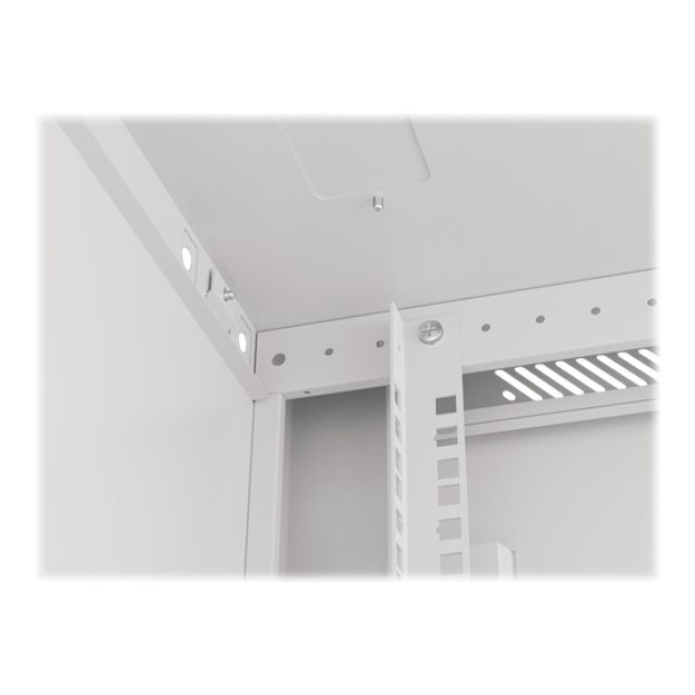 Komutacinė spinta pakabinama LANBERG 6U 600x600 steel doors grey flat pack