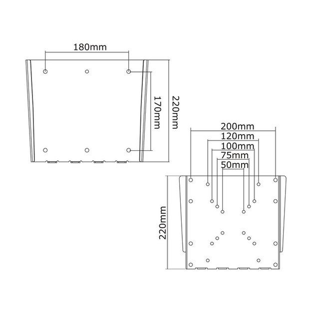 Televizoriaus laikiklis sieninis SILVER/10-40  FPMA-W110 NEOMOUNTS