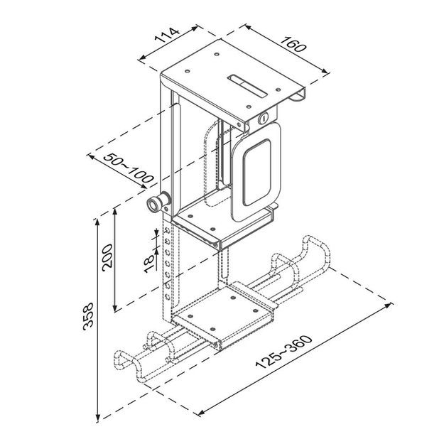 PC ACC DESK MOUNT 10KG/CPU-D075BLACK/LK NEOMOUNTS