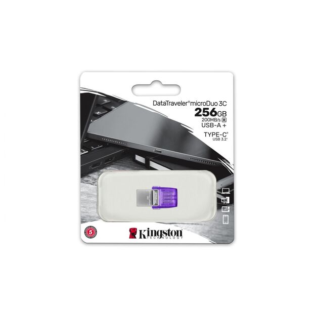 USB raktas USB3.2/256GB DTDUO3CG3/256GB KINGSTON 9