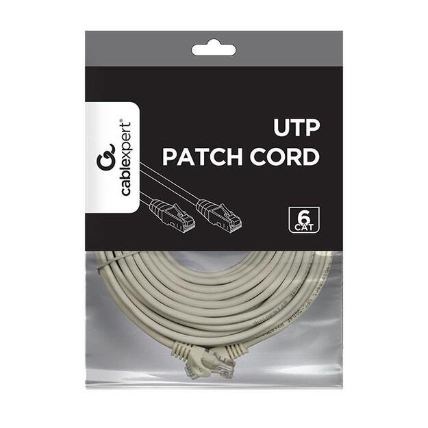 PATCH CABLE CAT6 UTP 20M/GREY PP6U-20M GEMBIRD