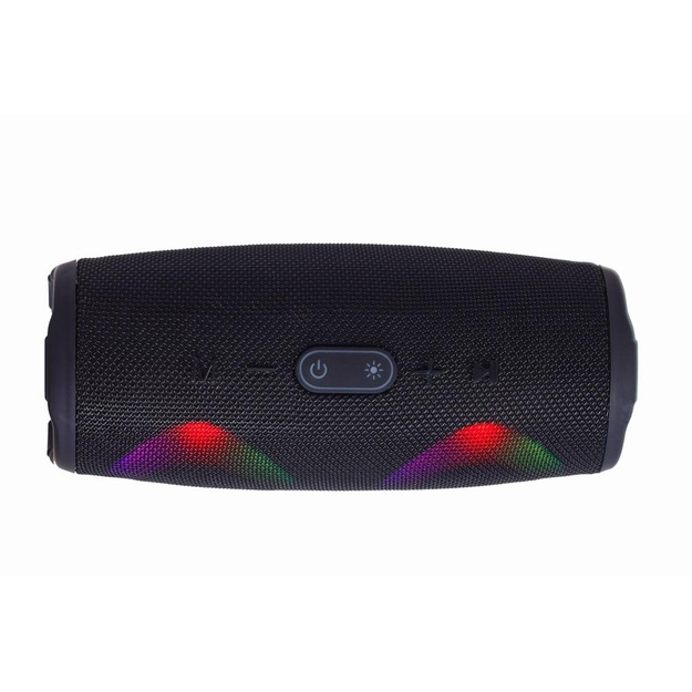 Nešiojama kolonėlė|GEMBIRD|Black|Portable/Wireless|1xAudio-In|1xUSB 2.0|1xMicroSD Card Slot|Bluetooth|SPK-BT-LED-02