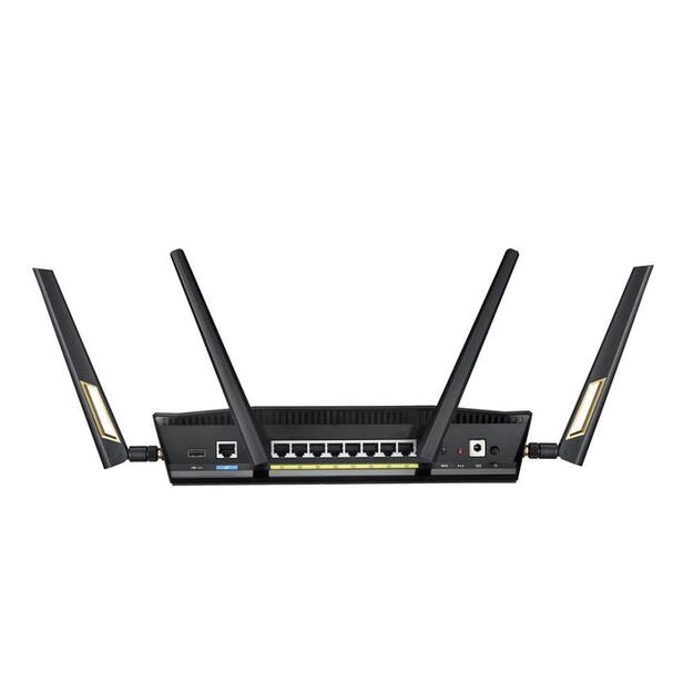 Wireless Router|ASUS|Wireless Router|6000 Mbps|Mesh|Wi-Fi 6|USB 3.2|1 WAN|4x10/100/1000M|1x2.5GbE|Number of antennas 4|RT-AX88UPRO