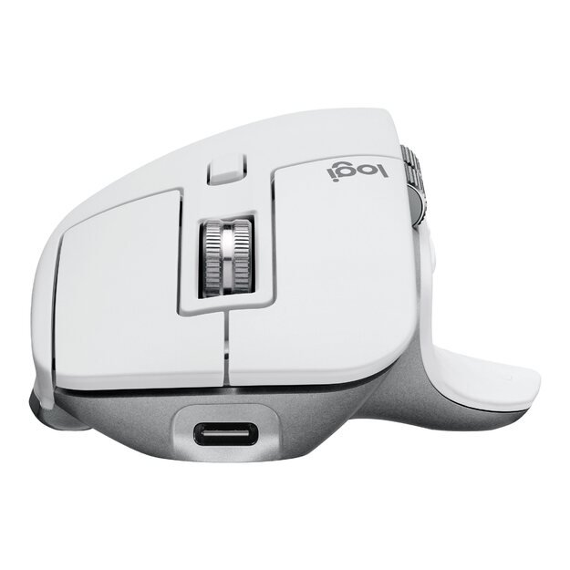 LOGITECH MX Master 3S For Mac Performance Wireless Mouse - PALE GREY - EMEA