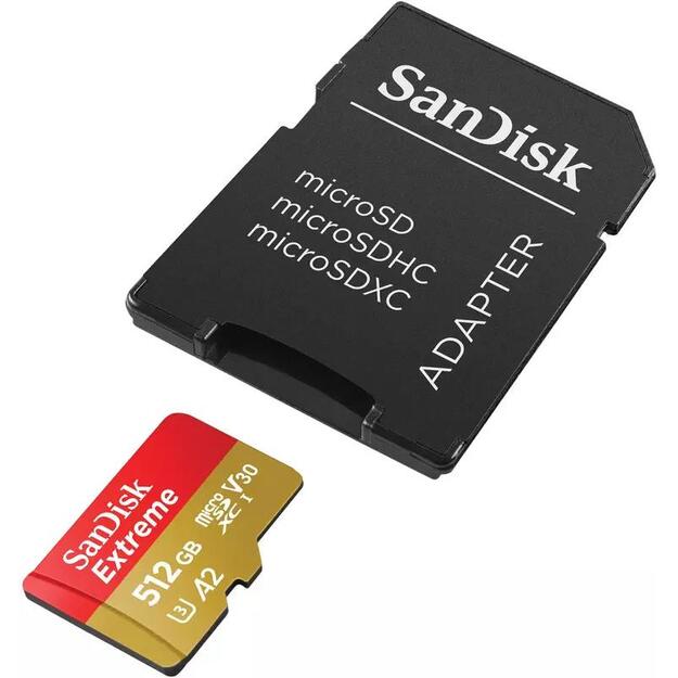 MEMORY MICRO SDXC 512GB UHS-I/W/A SDSQXAV-512G-GN6MA SANDISK 4