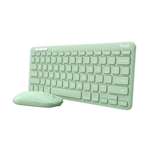 KEYBOARD +MOUSE WRL LYRA/GREEN 24942 TRUST 11