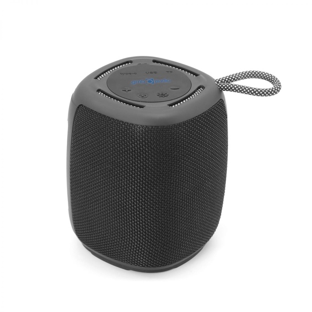 Portable Speaker|GEMBIRD|Black|Portable/Wireless|1xUSB-C|Bluetooth|SPK-BT-LED-03-BK