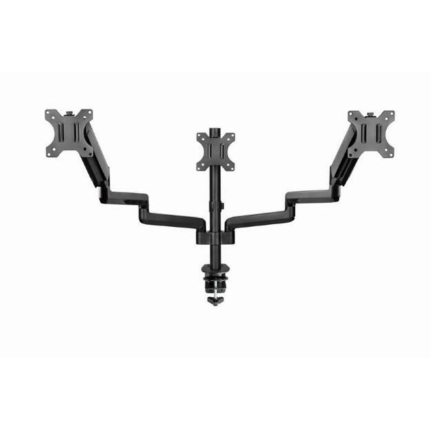 Monitoriaus laikiklis GEMBIRD Desk mounted adjustable mounting arm for 3 monitors - full-motion