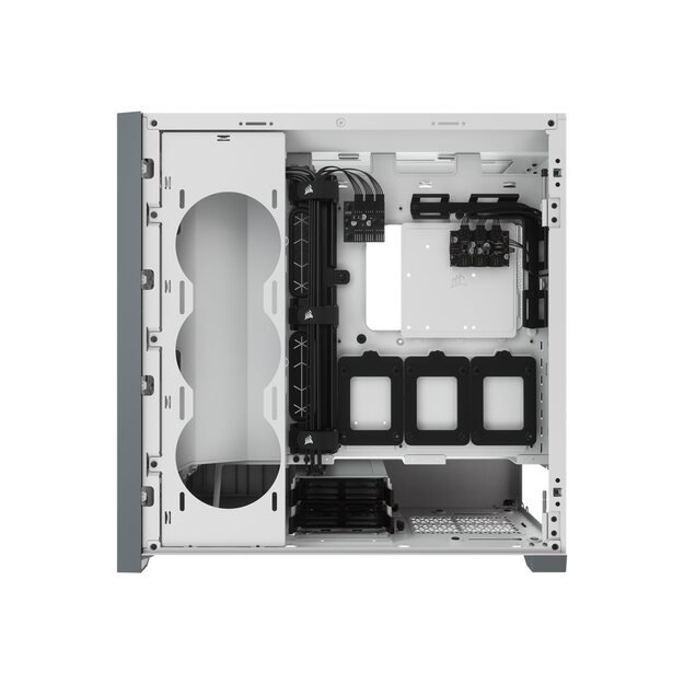 CORSAIR iCUE 5000X RGB Tempered Glass Mid-Tower ATX PC Smart Case White