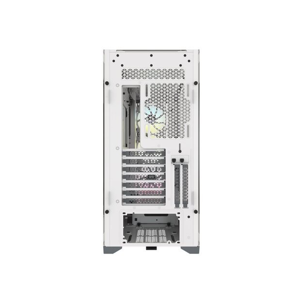 CORSAIR iCUE 5000X RGB Tempered Glass Mid-Tower ATX PC Smart Case White