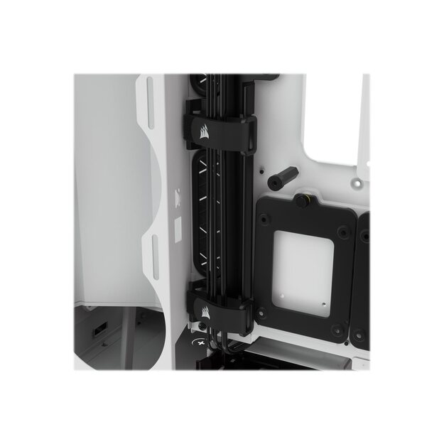 CORSAIR iCUE 5000X RGB Tempered Glass Mid-Tower ATX PC Smart Case White