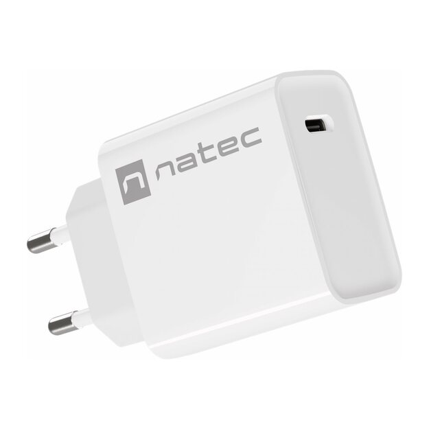 NATEC USB Charger Ribera USB-C Power Delivery 20W white
