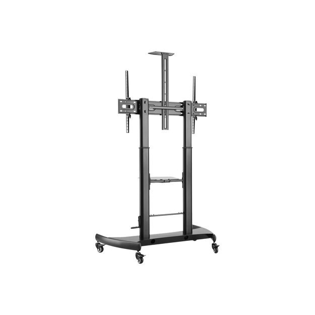 TECHLY Steel Trolley Floor Support with adjustable height for TV from 60inch to 100inch