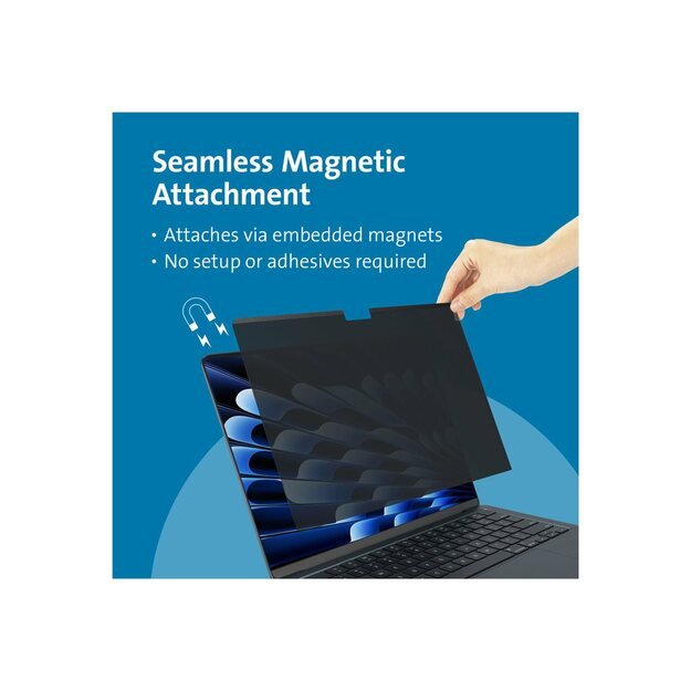 KENSINGTON MagPro Elite Magnetic Privacy Filter for Apple MacBook Air 15 M2 2023 4