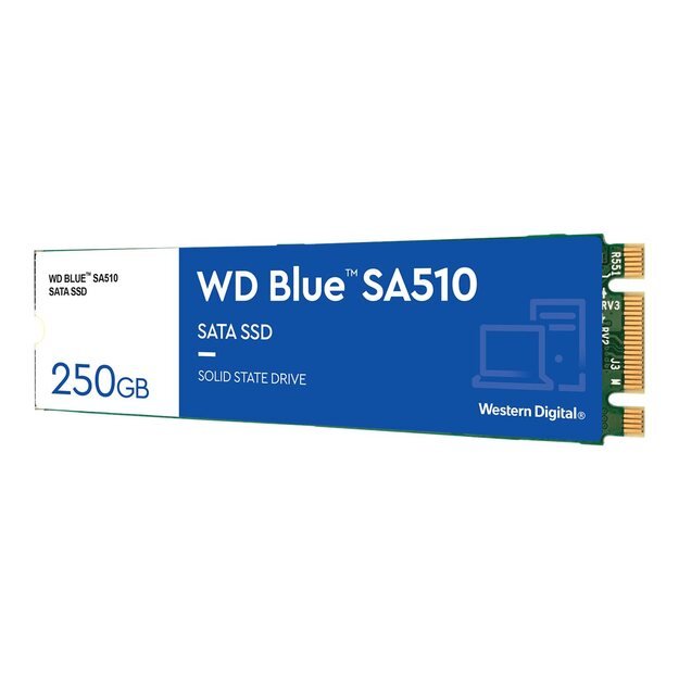 WD Blue SA510 SSD 250GB M.2 2280 SATA III 6Gb/s internal single-packed