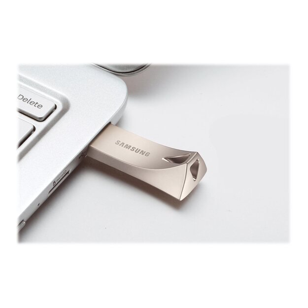 SAMSUNG BAR PLUS 128GB USB 3.1 Champagne Silver 34