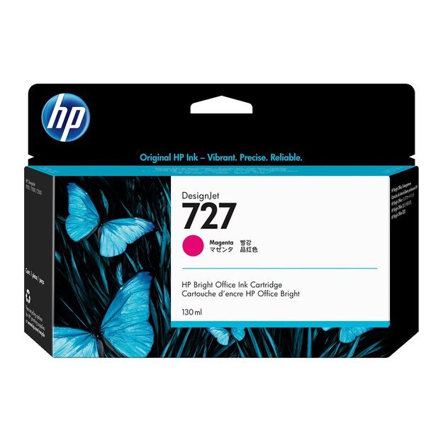 HP 727 Ink Magenta 130ml T920 T1500